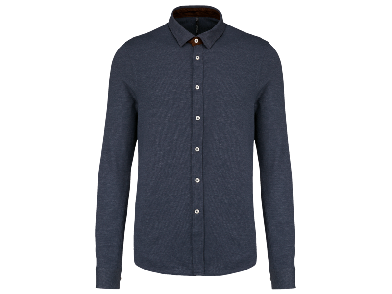 Kariban Jacquard overhemd lange mouwen Kariban Jacquard overhemd lange mouwen