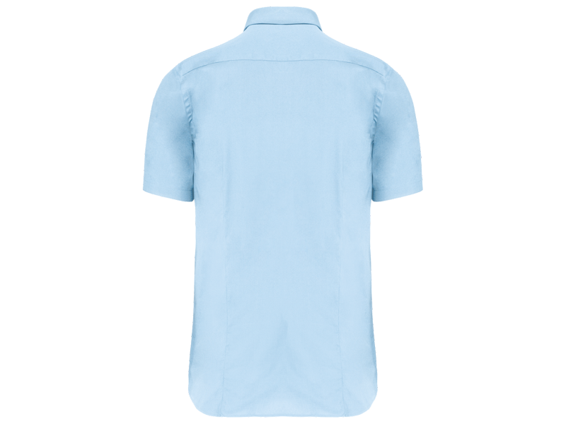 Kariban Heren stretch overhemd korte mouwen