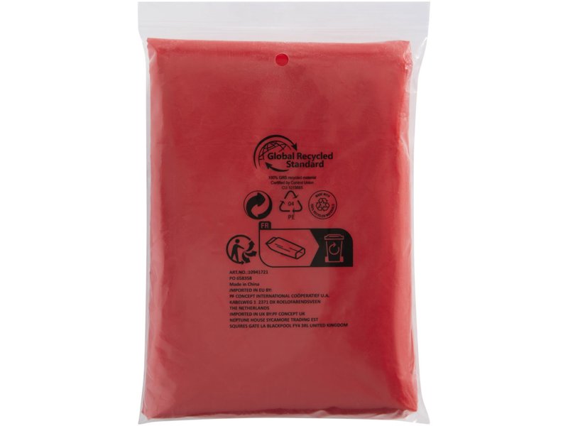 Ontdek de Mayan wegwerp poncho, gemaakt van gerecycled plastic | Totziens Promotions