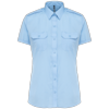 Kariban Damespilootoverhemd korte mouwen
