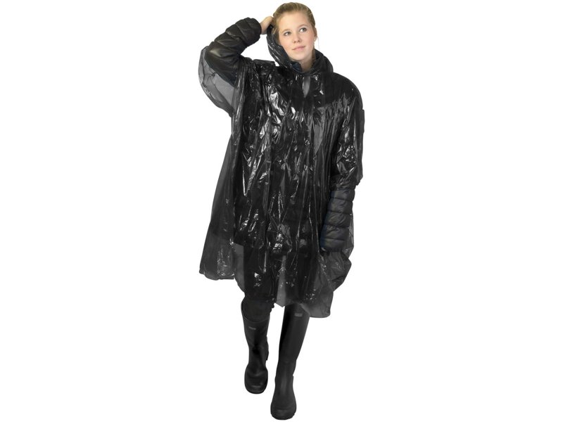 Ontdek de Mayan wegwerp poncho, gemaakt van gerecycled plastic | Totziens Promotions