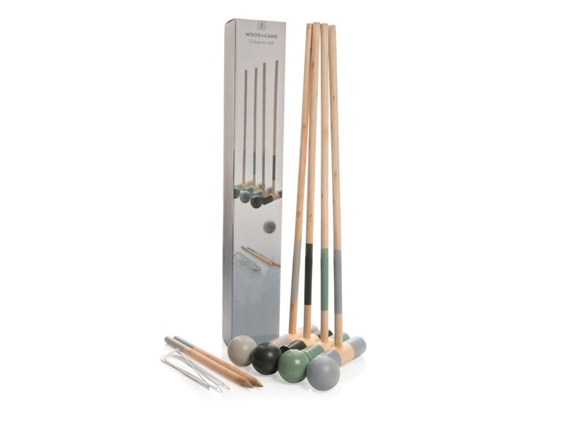 Houten croquet set
