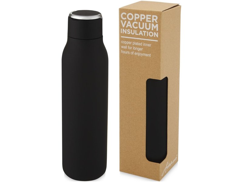 Marka 600 ml koperen vacuüm geïsoleerde fles met metalen lus