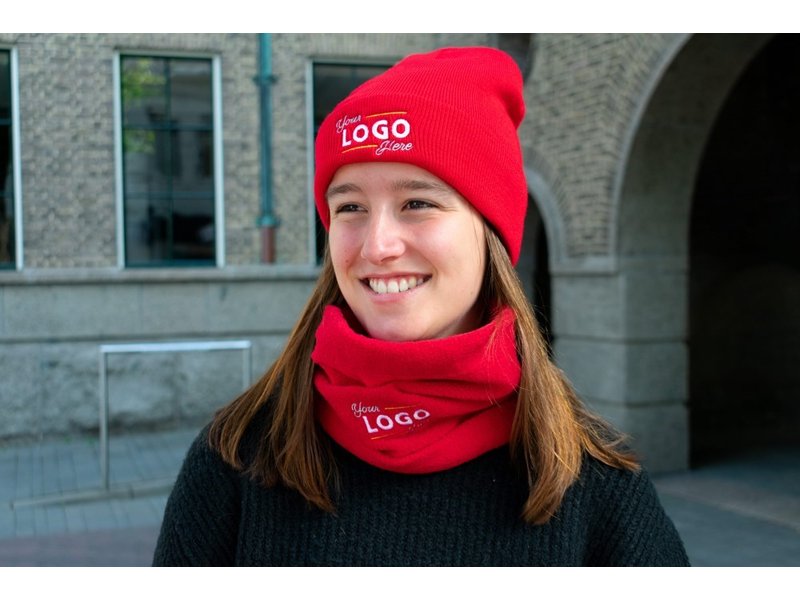 Thinsualte warme wintermutsen, vanaf 25 stuks al leverbaar met uw logo - Borduren -