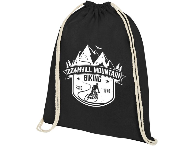 Oregon 140 g/m² katoenen rugzak met trekkoordsluiting 5L