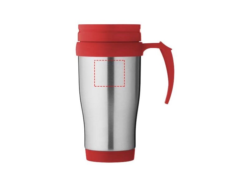 Handige thermosbeker met handvat, snel met eigen logo leverbaar Handige thermosbeker met handvat, snel met eigen logo leverbaar