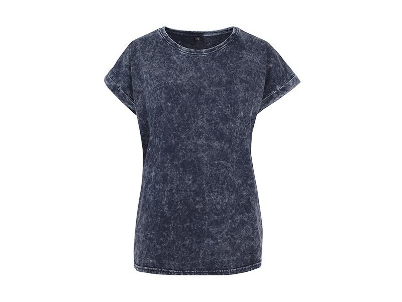 Build Your Brand - Ladies´ Acid Washed Extended Shoulder Tee Build Your Brand - Ladies´ Acid Washed Extended Shoulder Tee