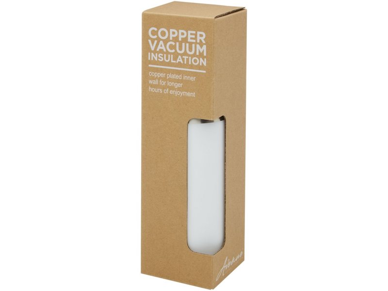 Hulan koperen vacuüm geïsoleerde roestvrijstalen fles van 540 ml met bamboe deksel Hulan koperen vacuüm geïsoleerde roestvrijstalen fles van 540 ml met bamboe deksel