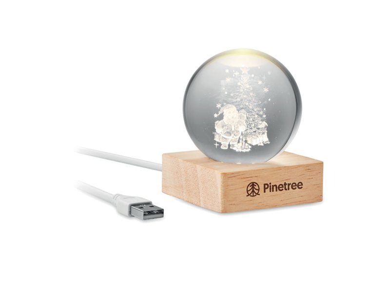 Kerstbol Santa Light