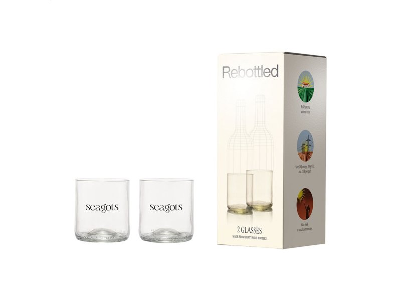 Rebottled® Short Tumbler 2-pack set glazen
