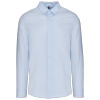 Kariban Herenoverhemd in popeline met lange mouwen