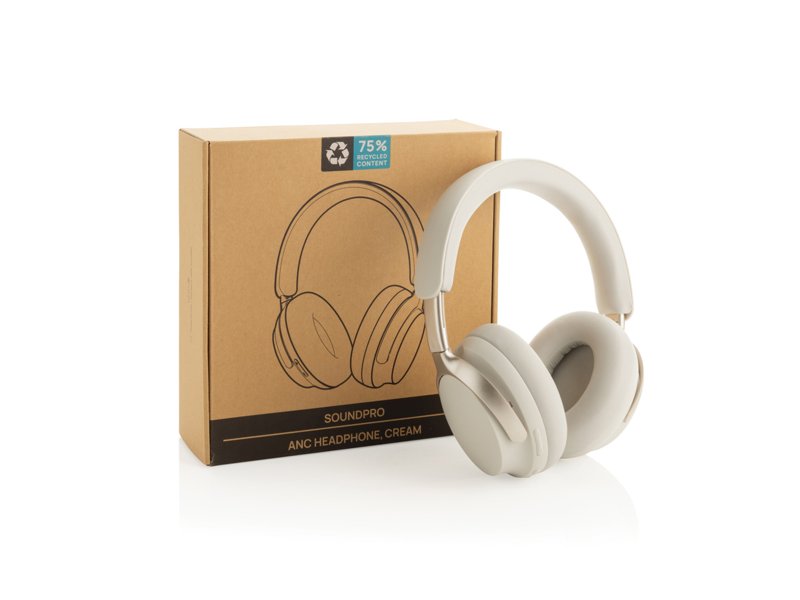 Soundpro RCS gerecycled plastic ANC-hoofdtelefoon