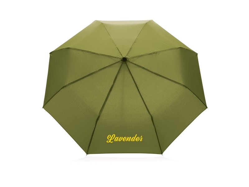 20.5" Impact AWARE™ RPET 190T pongee bamboe miniparaplu 20.5" Impact AWARE™ RPET 190T pongee bamboe miniparaplu