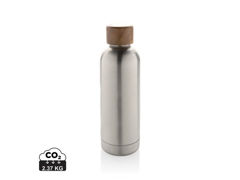 Wood gecertificeerde gerecycled rvs vacuümfles Wood gecertificeerde gerecycled rvs vacuümfles