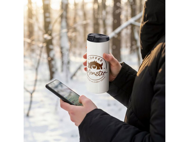 Thermosbekers bestellen met eigen logo - Totziens Promotions