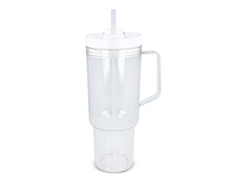 Miami beker met handvat transparant 1.2 L R-PET