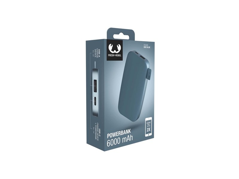 Fresh 'n Rebel Powerbank 6000 mAh USB-C Fresh 'n Rebel Powerbank 6000 mAh USB-C