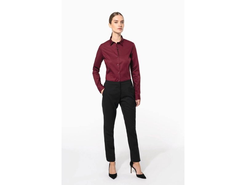 Kariban Dames stretch blouse lange mouwen Kariban Dames stretch blouse lange mouwen