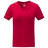 Somoto Dames T-shirt met V-hals en korte mouwen