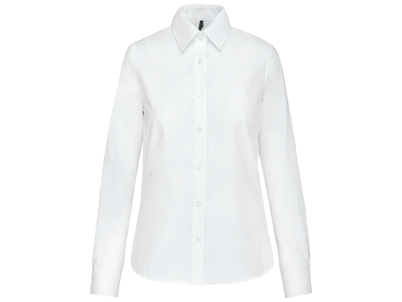 Kariban Dames oxford blouse lange mouwen Kariban Dames oxford blouse lange mouwen