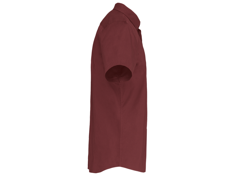 Kariban Heren stretch overhemd korte mouwen