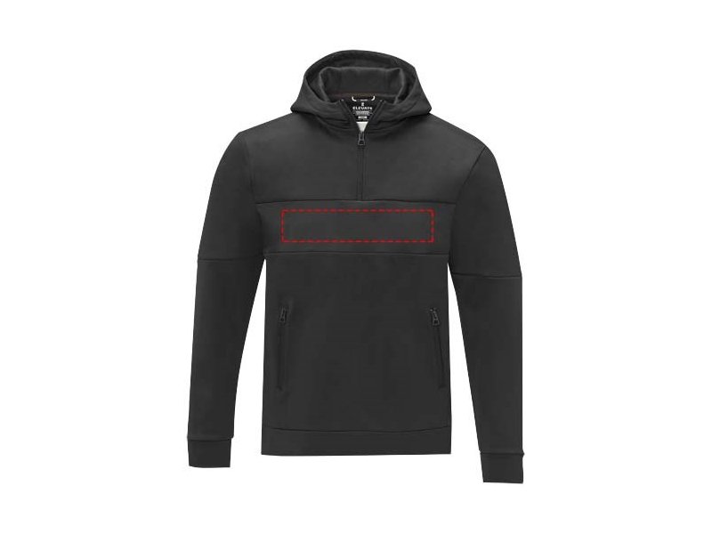 Sayan anorak heren sweater met halve rits en capuchon Sayan anorak heren sweater met halve rits en capuchon