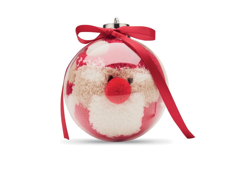 Kerstman sokken balornament SNUG M