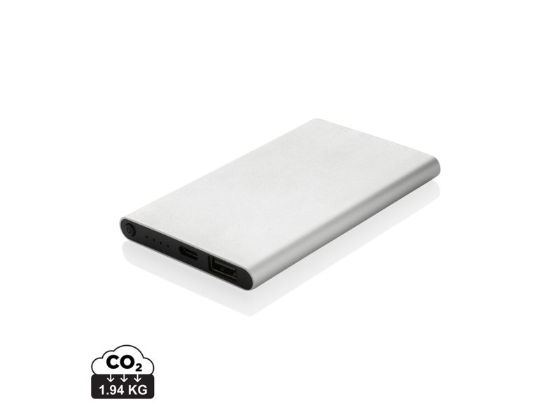 RCS gerecycled plastic/alu 4000 mah powerbank met type C
