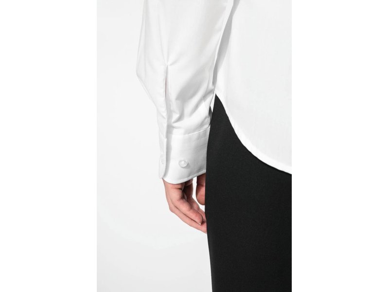 Kariban Dames poplin blouse lange mouwen