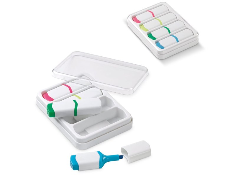 Mini tekstmarkers set van 4 Mini tekstmarkers set van 4