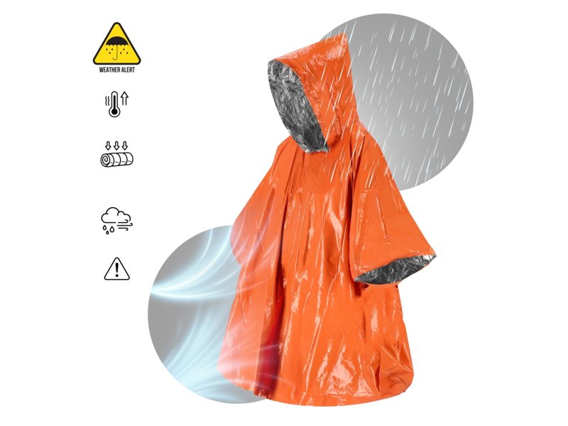 Outdoor Survival 2-in-1 thermische poncho Outdoor Survival 2-in-1 thermische poncho