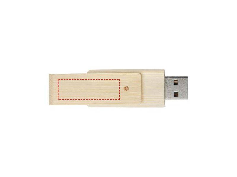 Rotate USB flashdrive van 8 GB van bamboe
