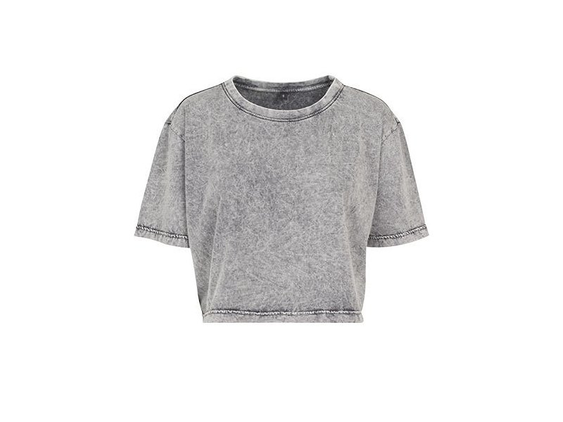 Build Your Brand - Ladies´ Acid Washed Cropped Tee Build Your Brand - Ladies´ Acid Washed Cropped Tee