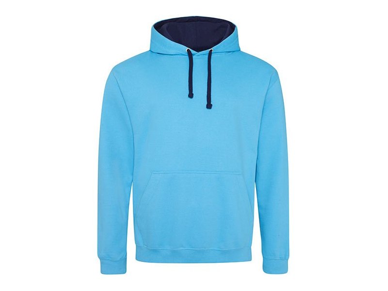 Hooded sweater met kleurige accenten, goedkoop bedrukken van sweaters Hooded sweater met kleurige accenten, goedkoop bedrukken van sweaters