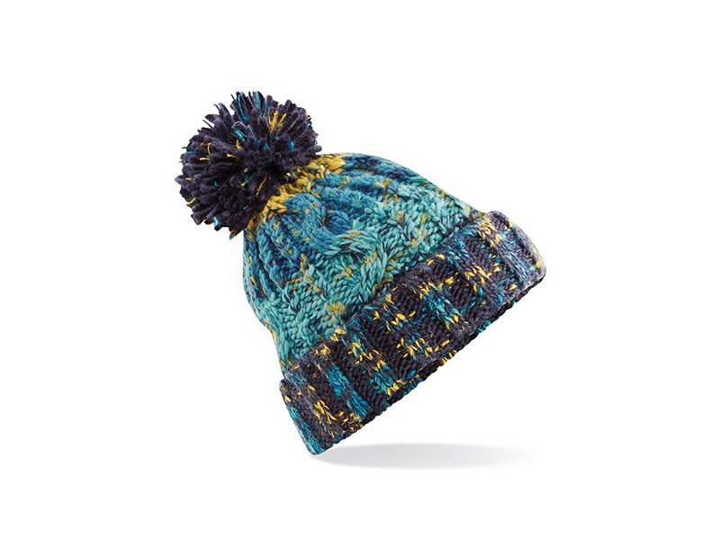Beechfield - Corkscrew Pom Pom Beanie Beechfield - Corkscrew Pom Pom Beanie