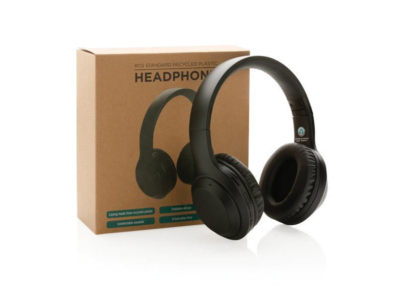 RCS standaard recycled plastic hoofdtelefoon RCS standaard recycled plastic hoofdtelefoon