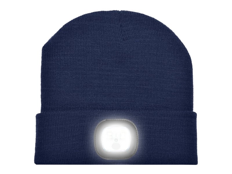 Gebreide muts met ledlamp Gebreide muts met ledlamp