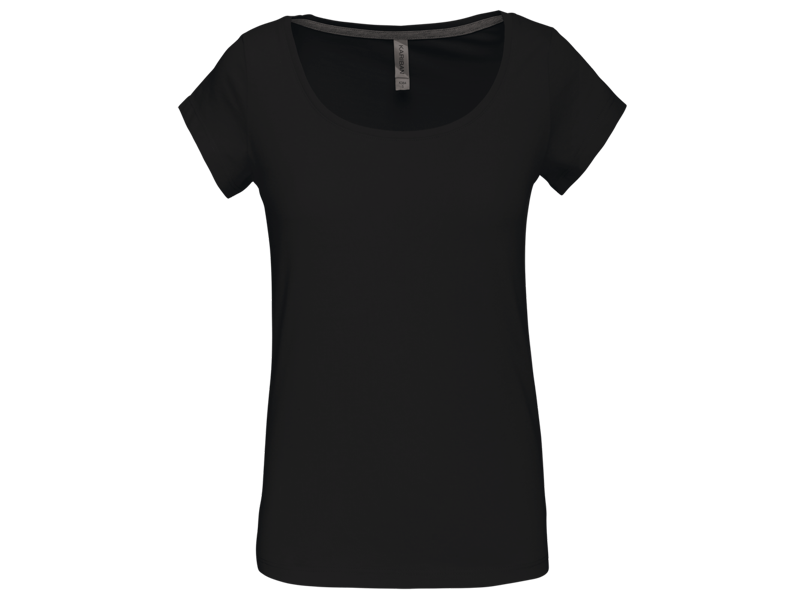 Kariban  Dames-t-shirt korte mouwen met boothals Kariban  Dames-t-shirt korte mouwen met boothals
