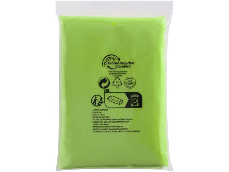 Ontdek de Mayan wegwerp poncho, gemaakt van gerecycled plastic | Totziens Promotions