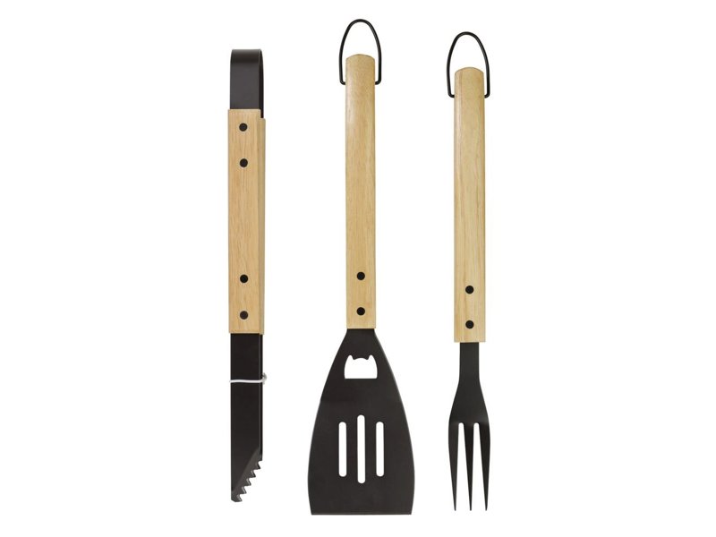 Barbecue gereedschapsset hout Barbecue gereedschapsset hout