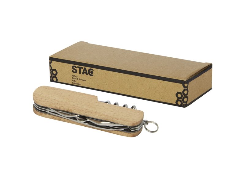 Richard houten zakmes met 7 functies