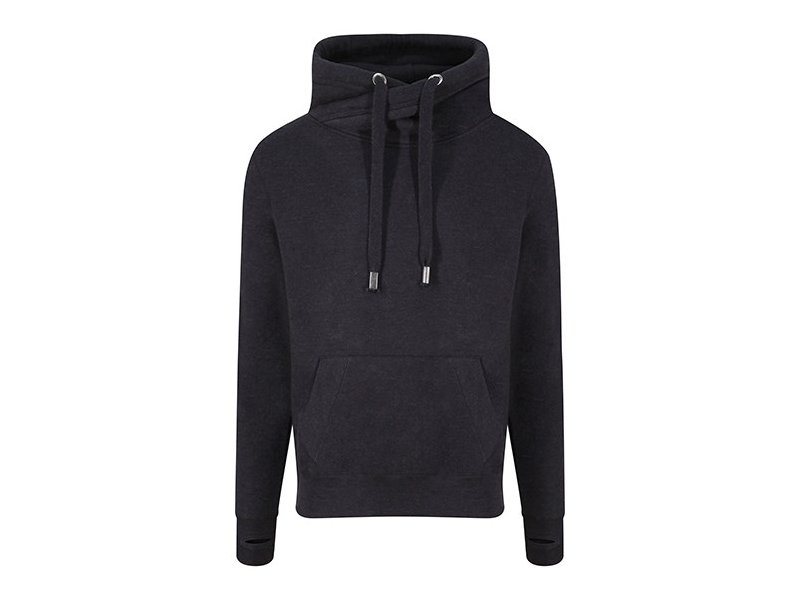 Just Hoods - Cross Neck Hoodie Just Hoods - Cross Neck Hoodie
