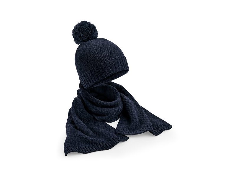 Beechfield - Knitted Scarf and Beanie Gift Set Beechfield - Knitted Scarf and Beanie Gift Set