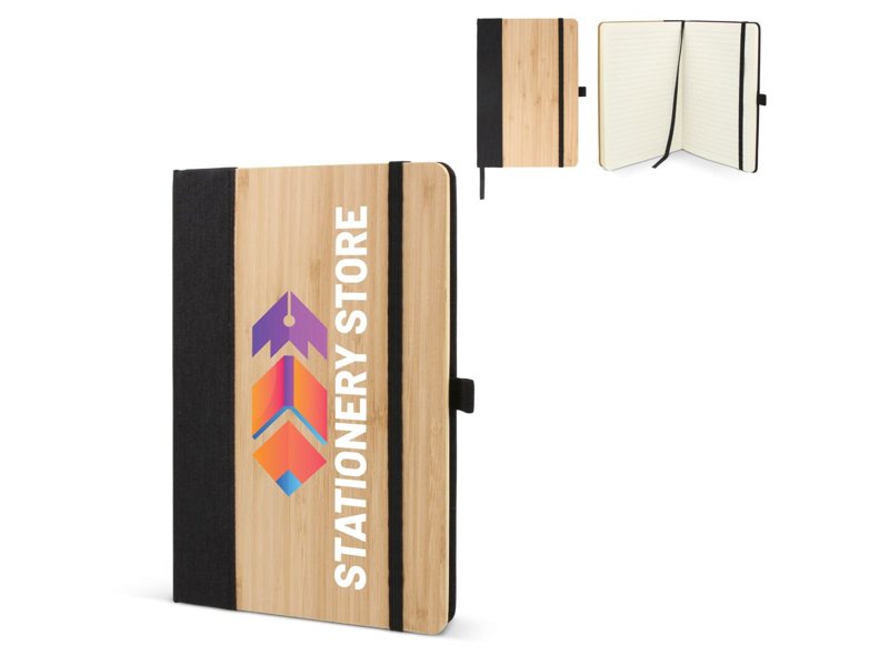 Notitieboek bamboe & R-PET A5
