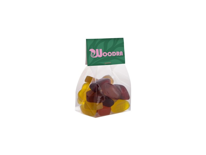 Blokzakje kopkaartje 100 gram snoep