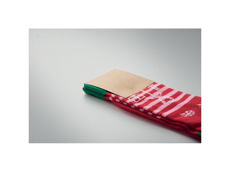 Kerstsokken Joyful maat L