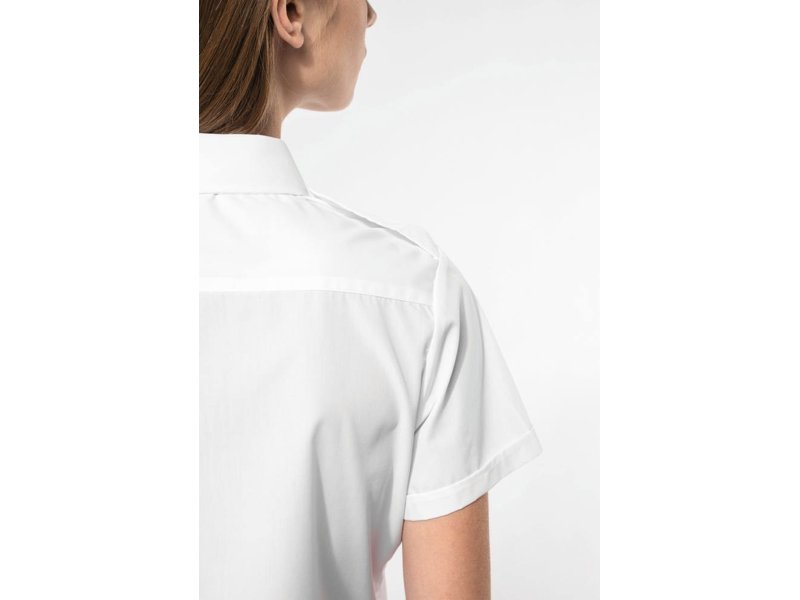 Kariban Damespilootoverhemd korte mouwen