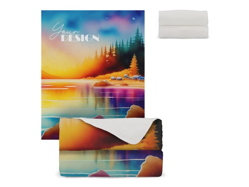 R-PET fleece deken sublimatie R-PET fleece deken sublimatie