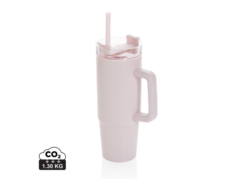 Tana Gerecyclede Plastic Tumbler met Handvat 900 ml - Duurzame Drinkfles | Totziens Promotions Tana Gerecyclede Plastic Tumbler met Handvat 900 ml - Duurzame Drinkfles | Totziens Promotions