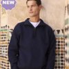 Fruit of the Loom Iconic Zip Neck Sweater